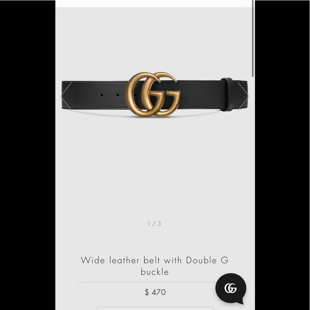 AUTHENTIC GUCCI LOGO BELT
